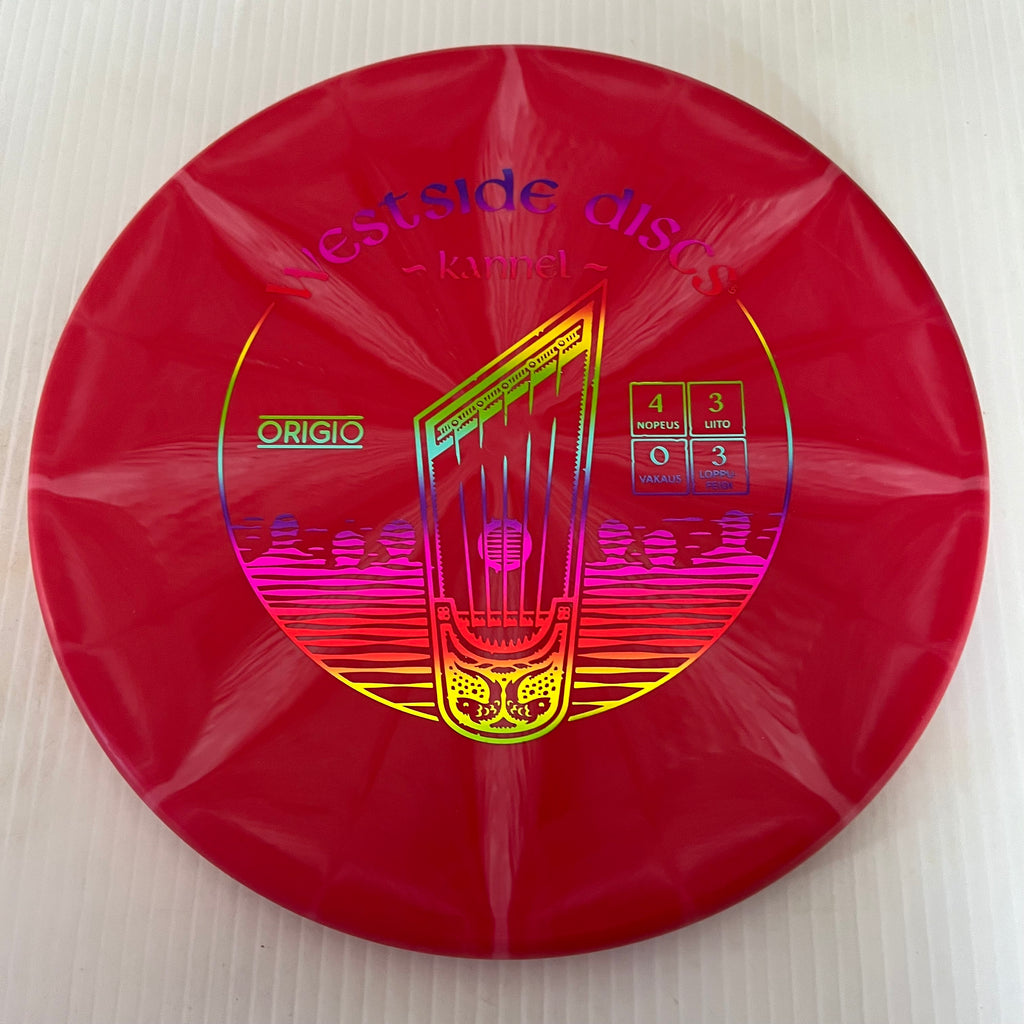 Westside Discs Finnish "Kannel" Stamped Origio Burst Harp 4/3/0/3