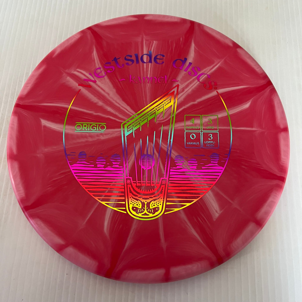 Westside Discs Finnish "Kannel" Stamped Origio Burst Harp 4/3/0/3