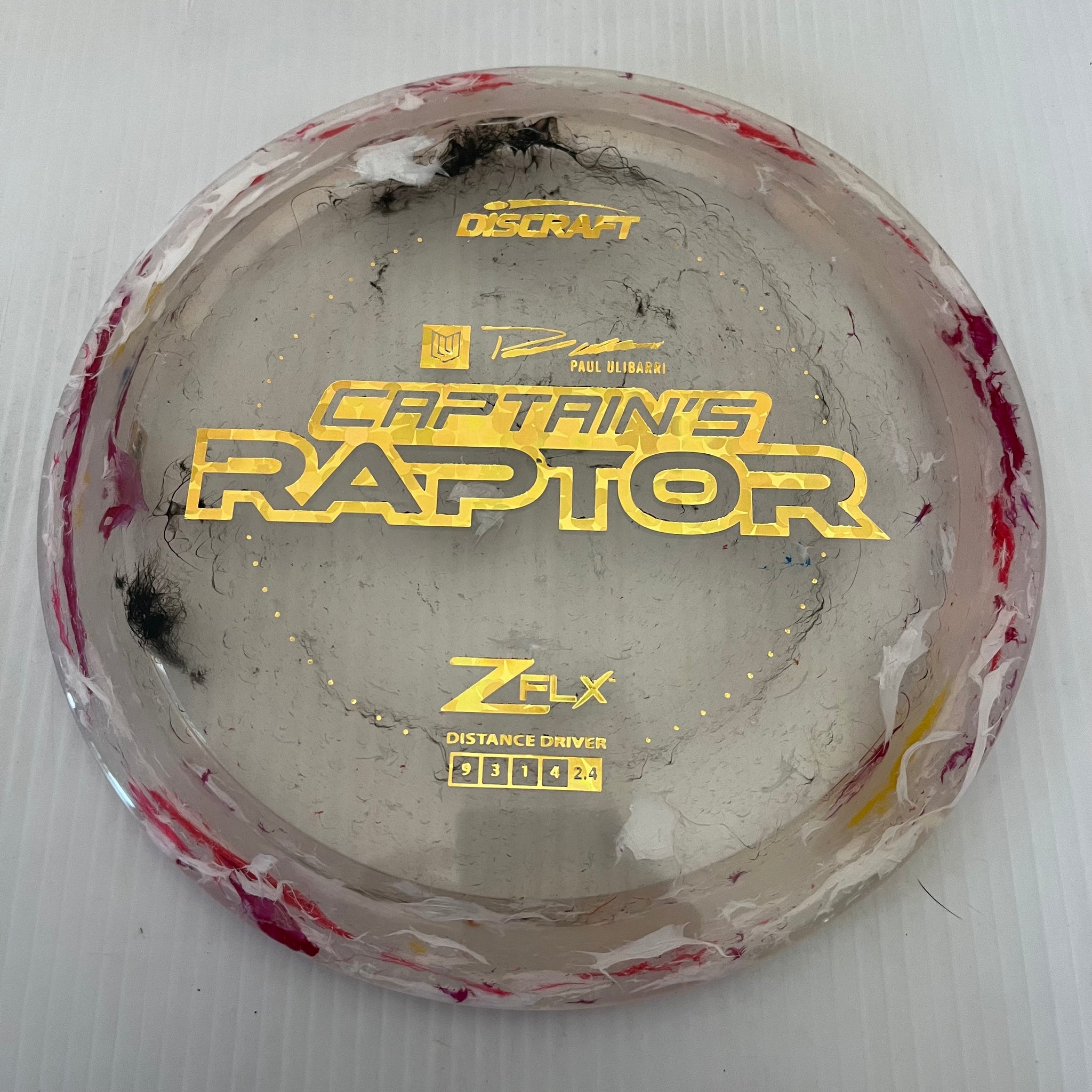 Discraft 2024 Paul Ulibarri Jawbreaker Z FLX Captain's Raptor 9/3/1/4