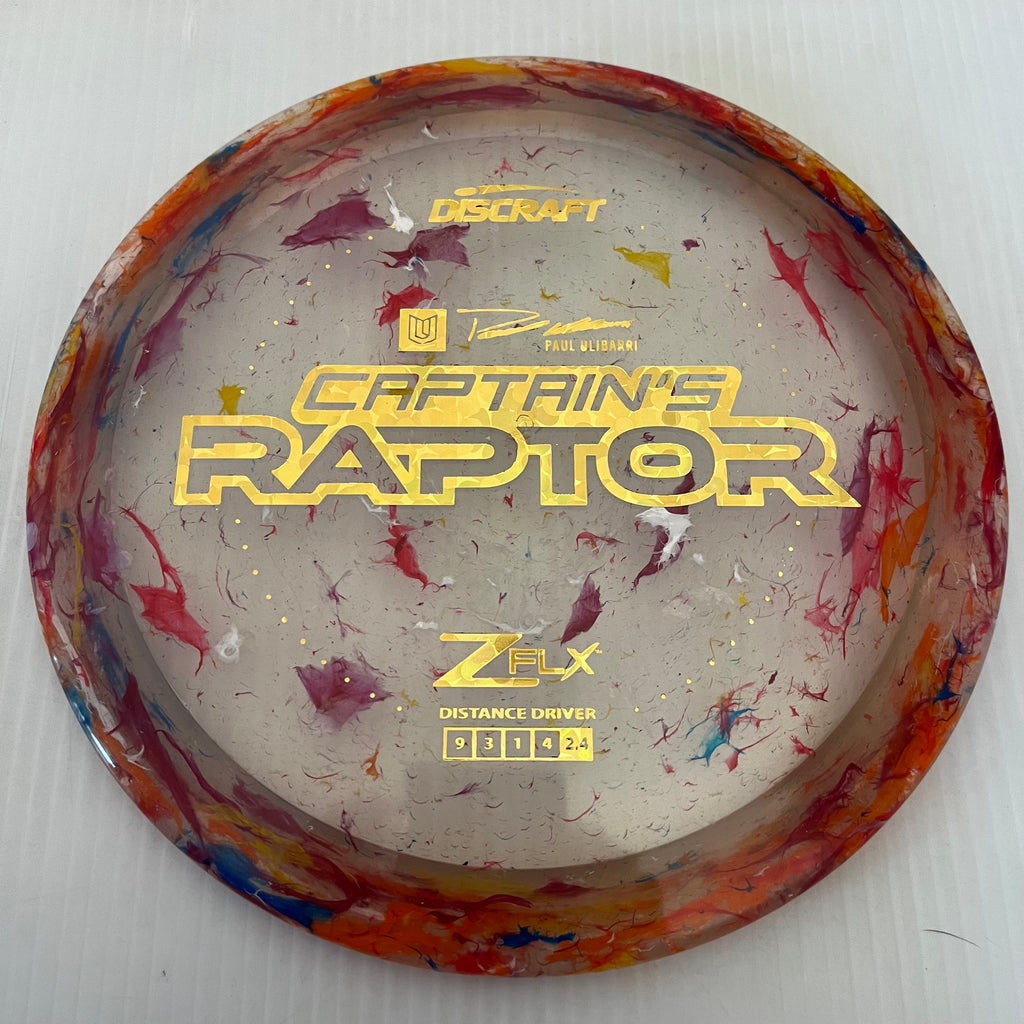 Discraft 2024 Paul Ulibarri Jawbreaker Z FLX Captain's Raptor 9/3/1/4