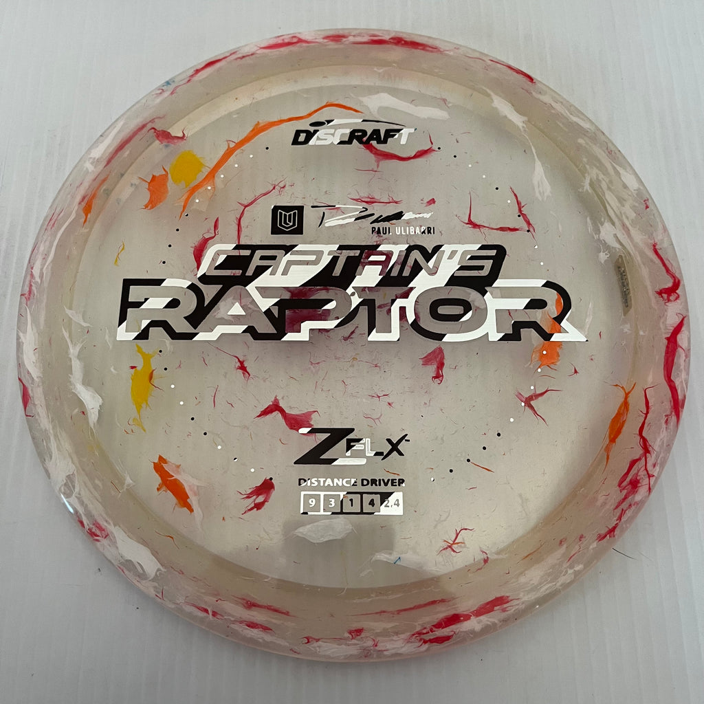 Discraft 2024 Paul Ulibarri Jawbreaker Z FLX Captain's Raptor 9/3/1/4