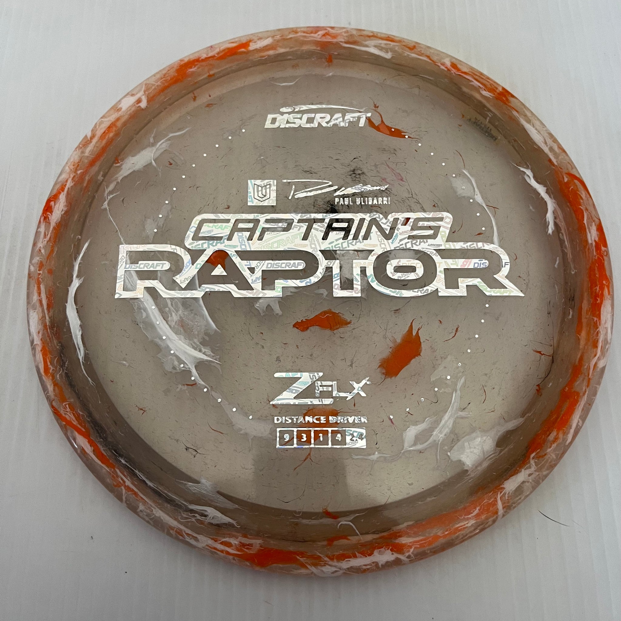 Discraft 2024 Paul Ulibarri Jawbreaker Z FLX Captain's Raptor 9/3/1/4