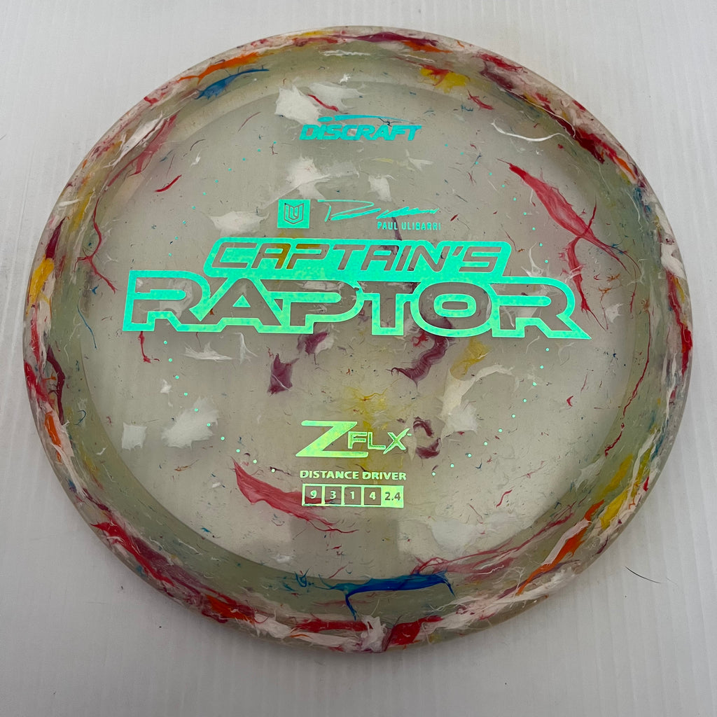 Discraft 2024 Paul Ulibarri Jawbreaker Z FLX Captain's Raptor 9/3/1/4