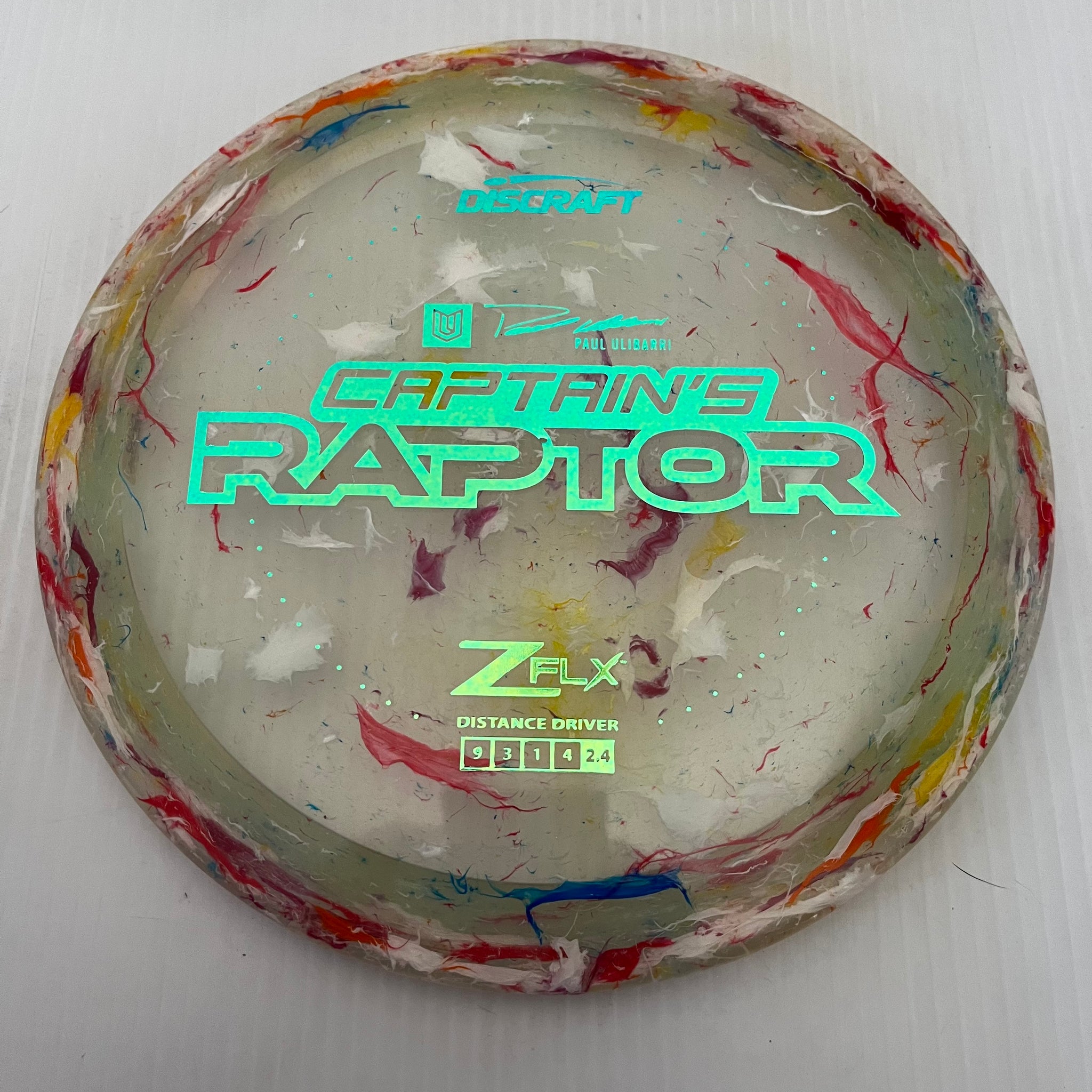 Discraft 2024 Paul Ulibarri Jawbreaker Z FLX Captain's Raptor 9/3/1/4
