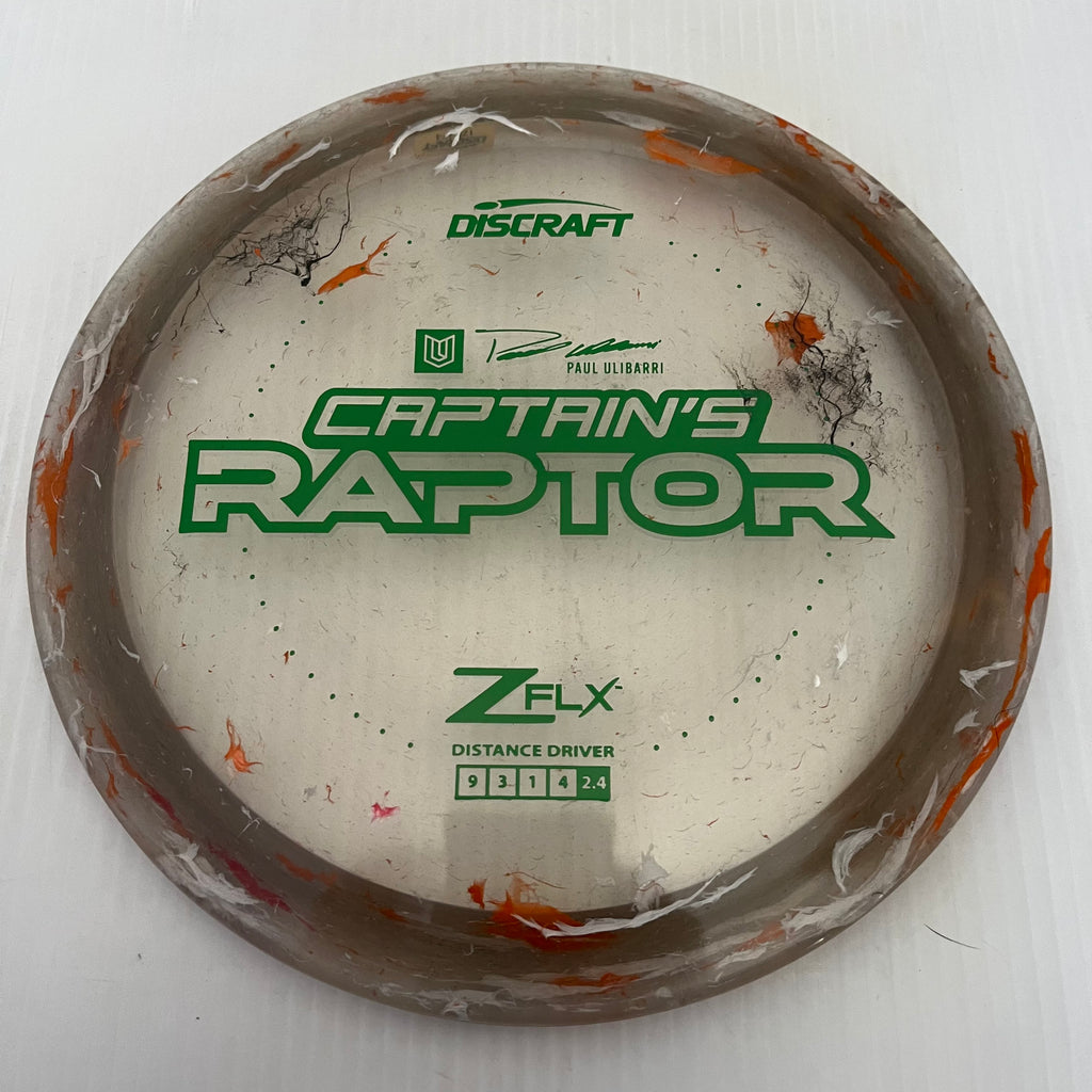 Discraft 2024 Paul Ulibarri Jawbreaker Z FLX Captain's Raptor 9/3/1/4