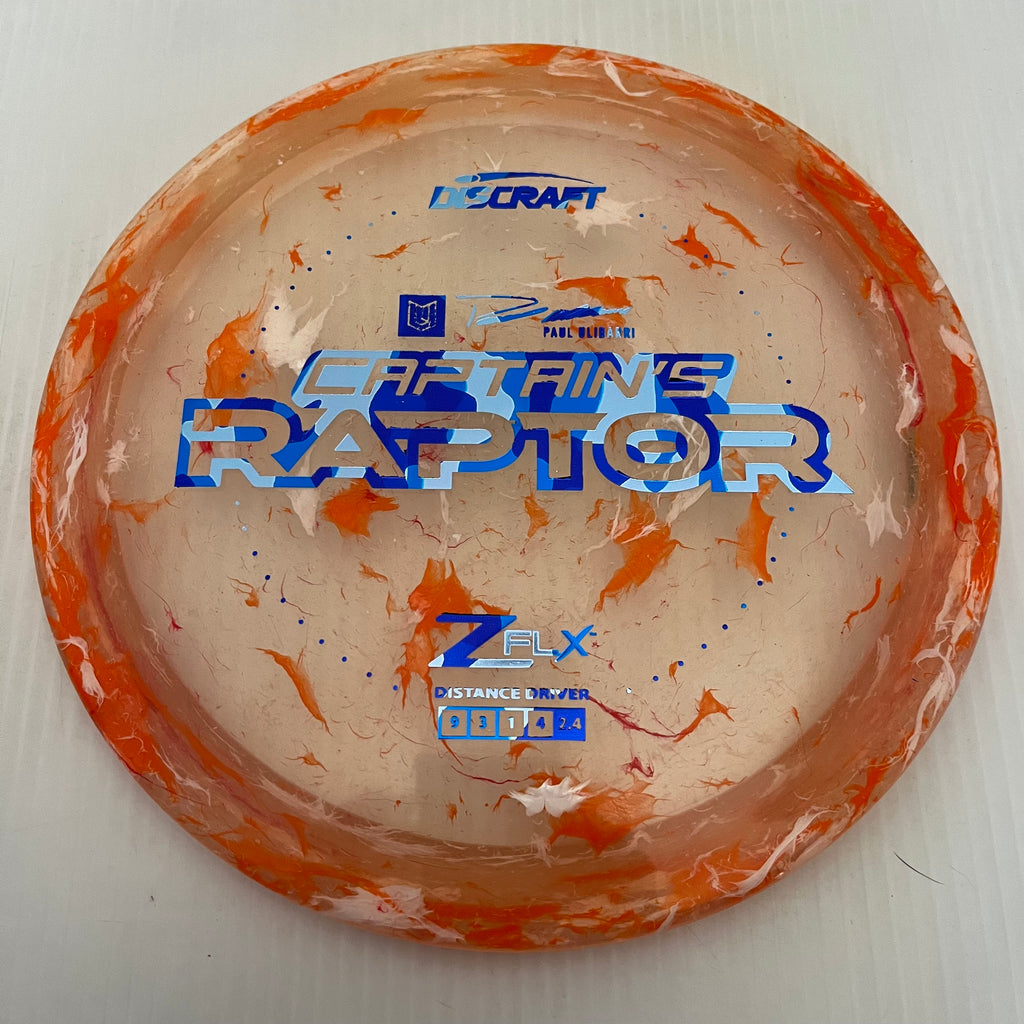 Discraft 2024 Paul Ulibarri Jawbreaker Z FLX Captain's Raptor 9/3/1/4