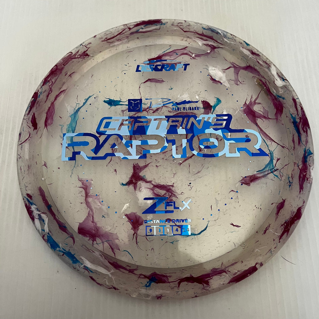 Discraft 2024 Paul Ulibarri Jawbreaker Z FLX Captain's Raptor 9/3/1/4