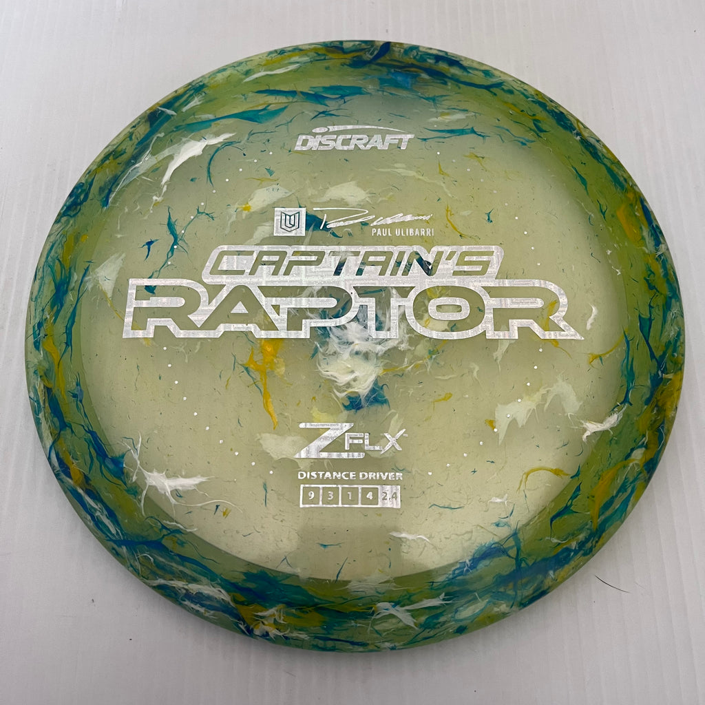 Discraft 2024 Paul Ulibarri Jawbreaker Z FLX Captain's Raptor 9/3/1/4