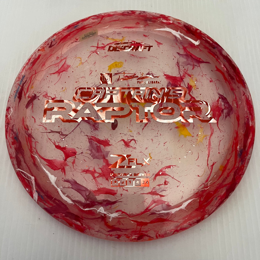 Discraft 2024 Paul Ulibarri Jawbreaker Z FLX Captain's Raptor 9/3/1/4