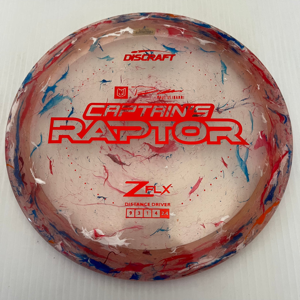 Discraft 2024 Paul Ulibarri Jawbreaker Z FLX Captain's Raptor 9/3/1/4