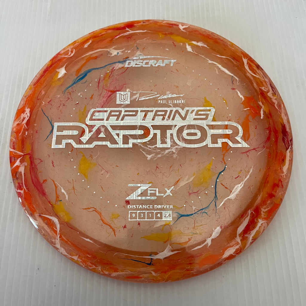 Discraft 2024 Paul Ulibarri Jawbreaker Z FLX Captain's Raptor 9/3/1/4