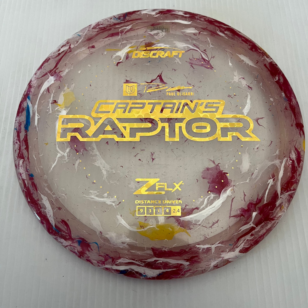 Discraft 2024 Paul Ulibarri Jawbreaker Z FLX Captain's Raptor 9/3/1/4