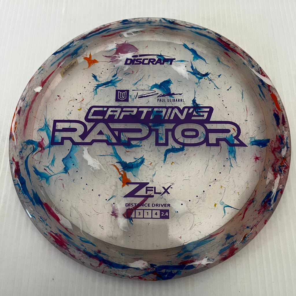 Discraft 2024 Paul Ulibarri Jawbreaker Z FLX Captain's Raptor 9/3/1/4