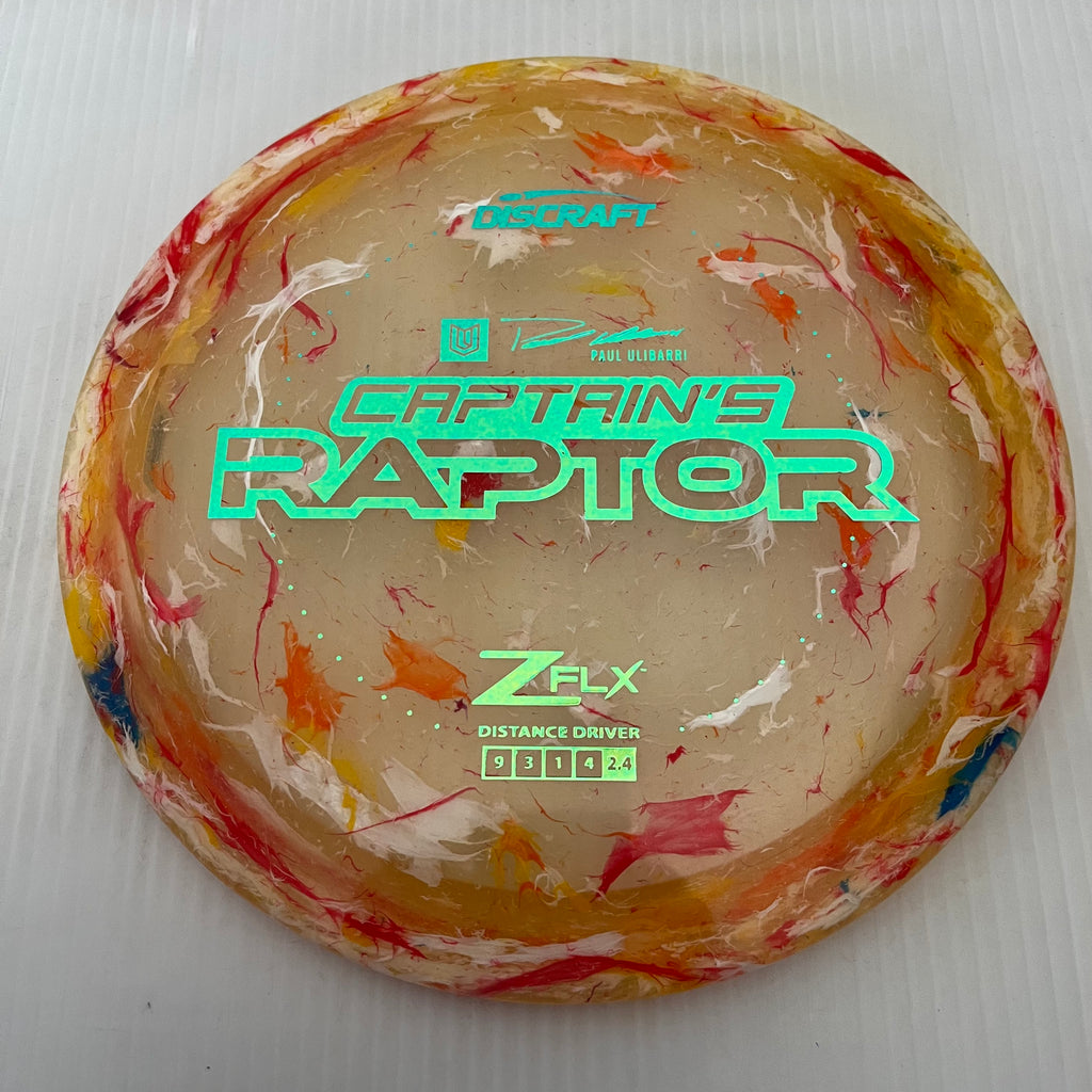 Discraft 2024 Paul Ulibarri Jawbreaker Z FLX Captain's Raptor 9/3/1/4