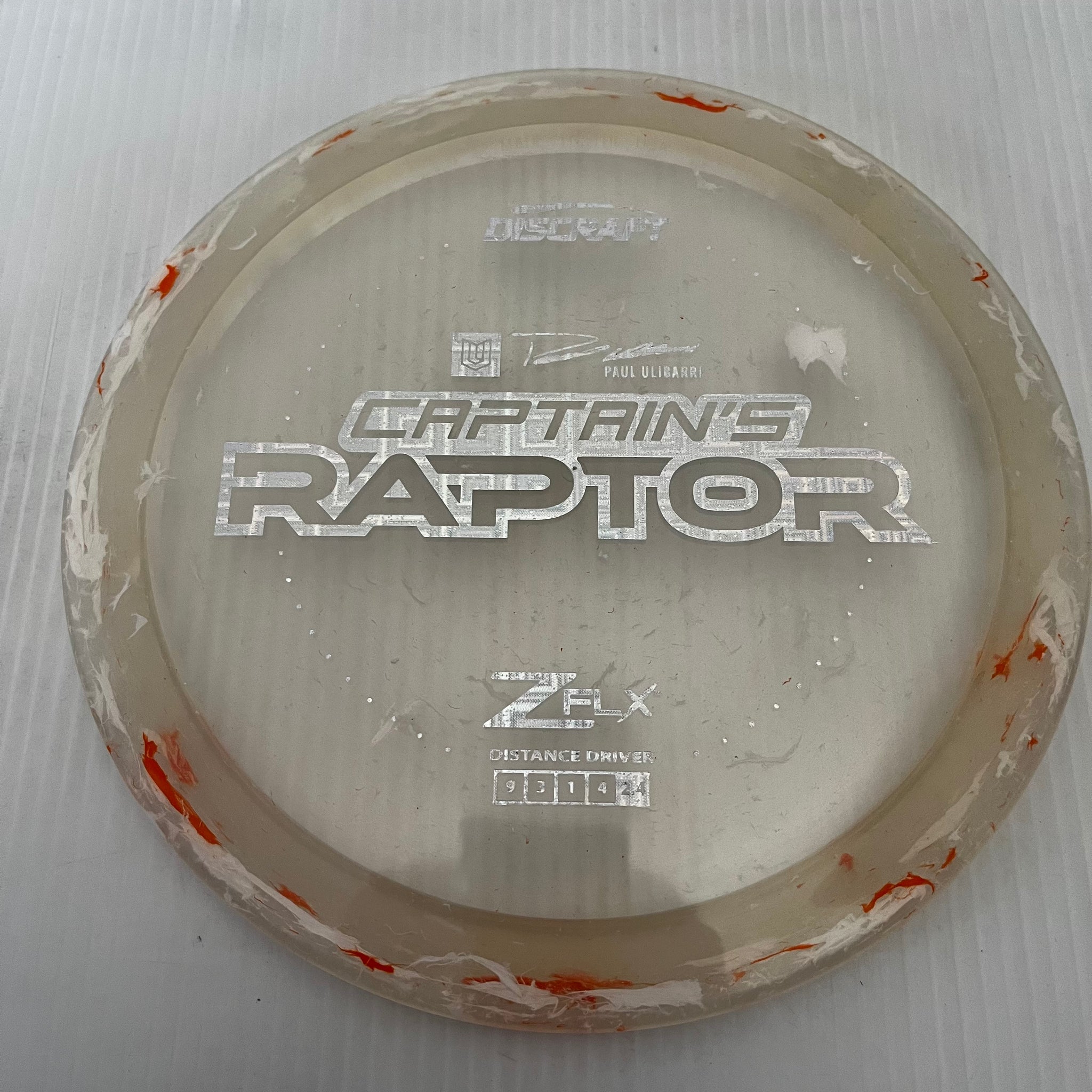 Discraft 2024 Paul Ulibarri Jawbreaker Z FLX Captain's Raptor 9/3/1/4