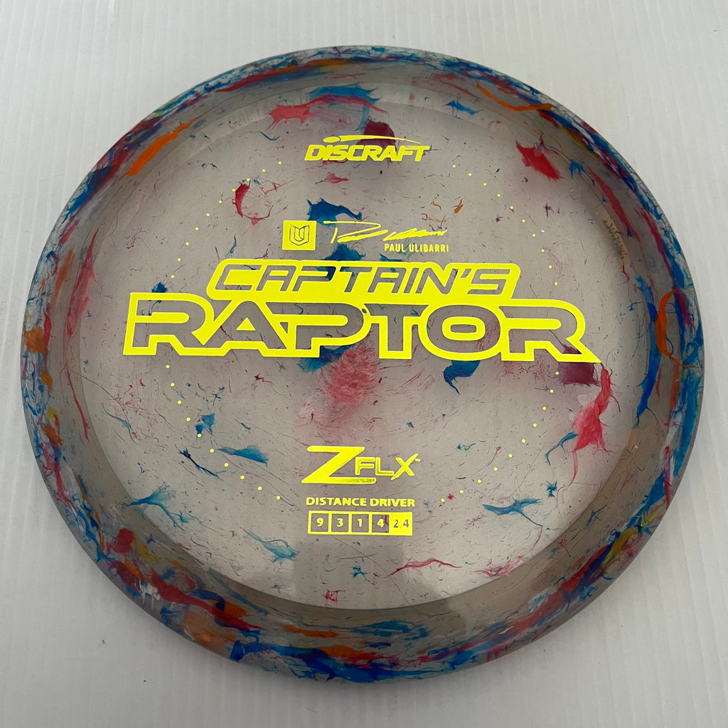 Discraft 2024 Paul Ulibarri Jawbreaker Z FLX Captain's Raptor 9/3/1/4