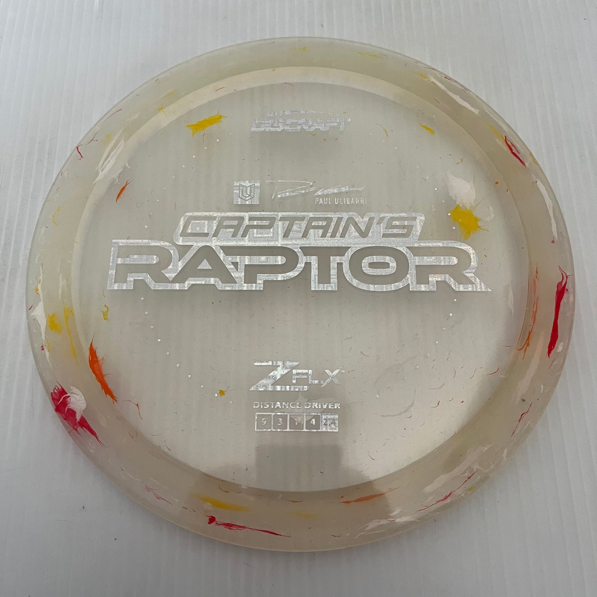 Discraft 2024 Paul Ulibarri Jawbreaker Z FLX Captain's Raptor 9/3/1/4