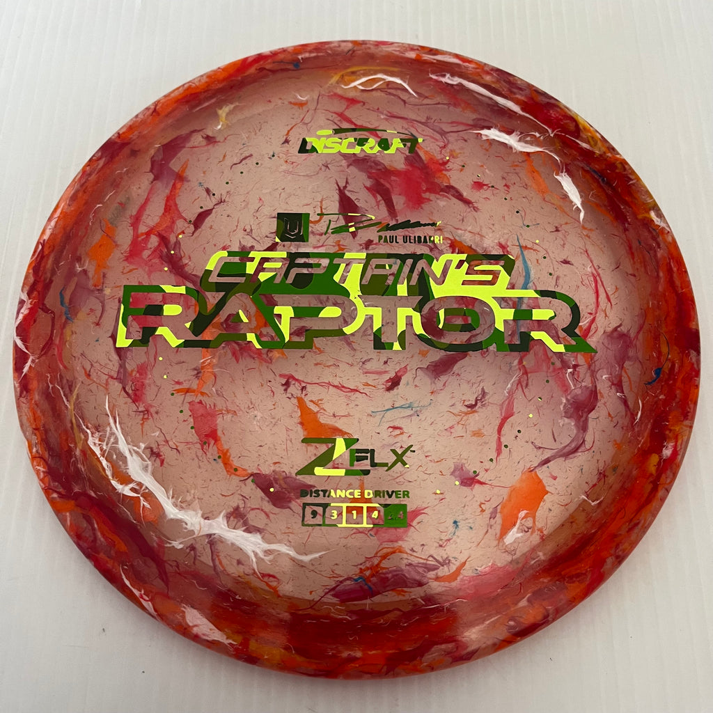 Discraft 2024 Paul Ulibarri Jawbreaker Z FLX Captain's Raptor 9/3/1/4