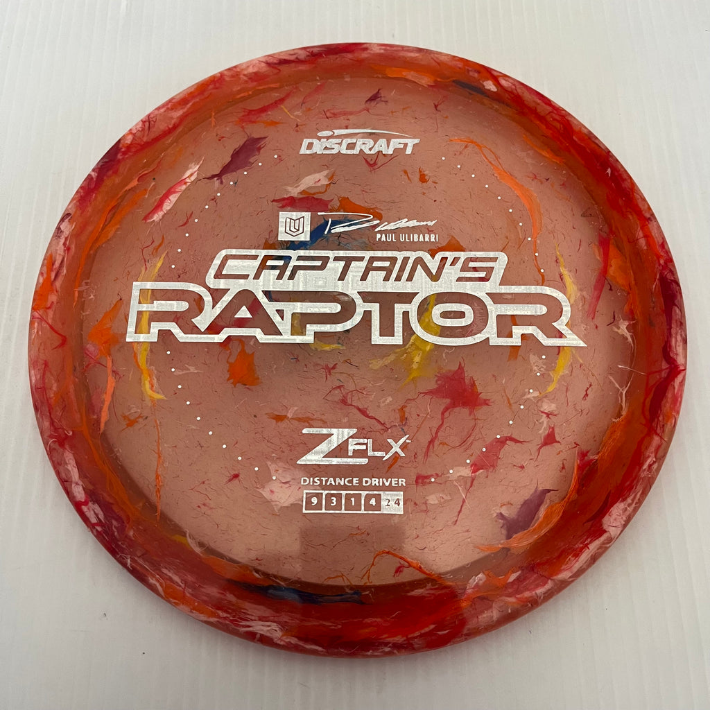 Discraft 2024 Paul Ulibarri Jawbreaker Z FLX Captain's Raptor 9/3/1/4