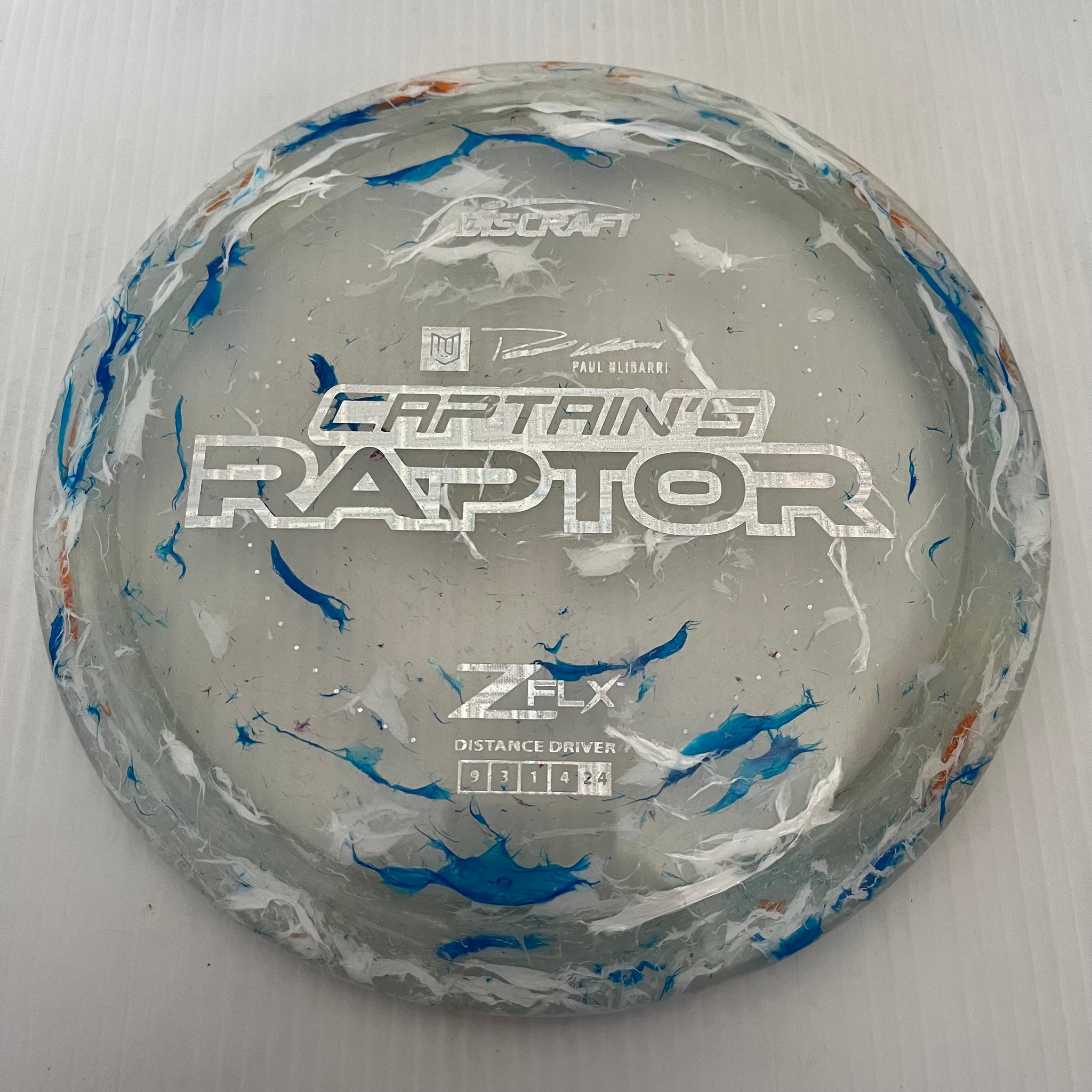 Discraft 2024 Paul Ulibarri Jawbreaker Z FLX Captain's Raptor 9/3/1/4