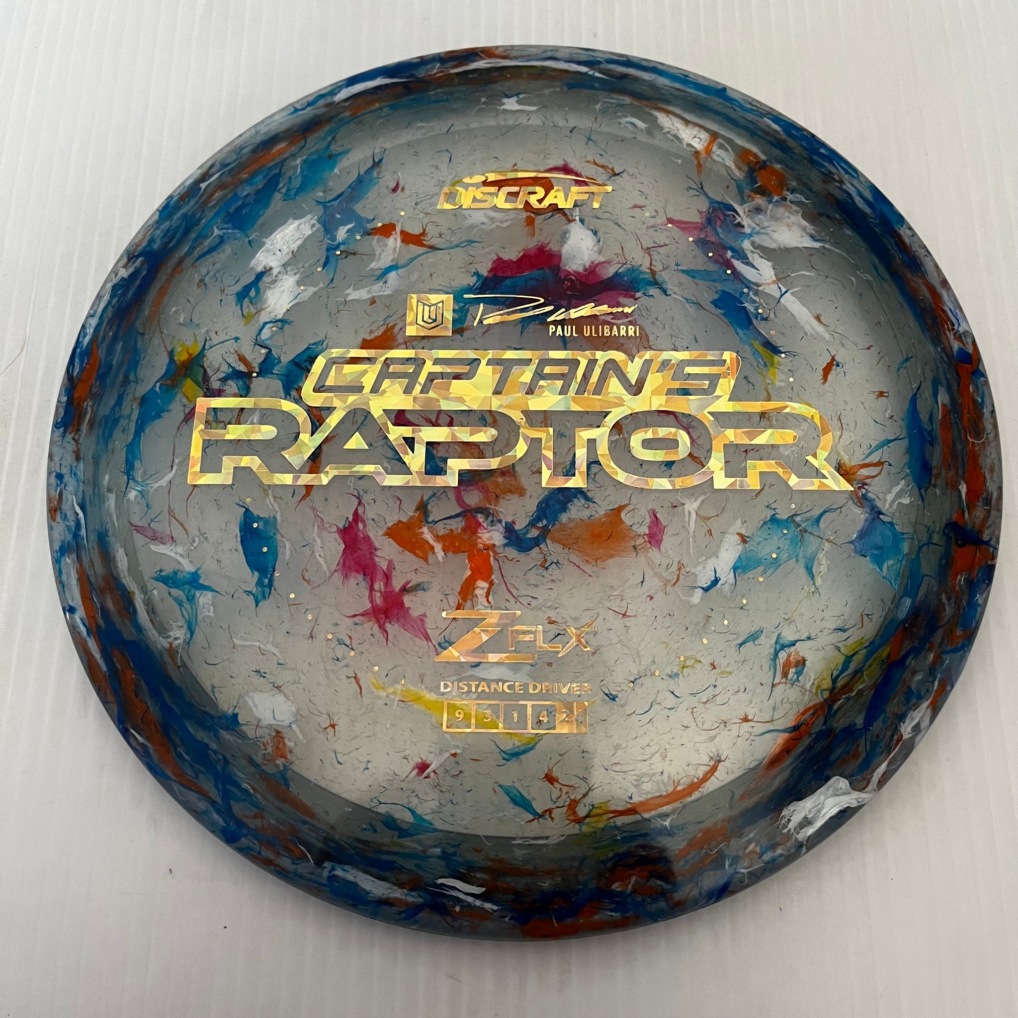 Discraft 2024 Paul Ulibarri Jawbreaker Z FLX Captain's Raptor 9/3/1/4