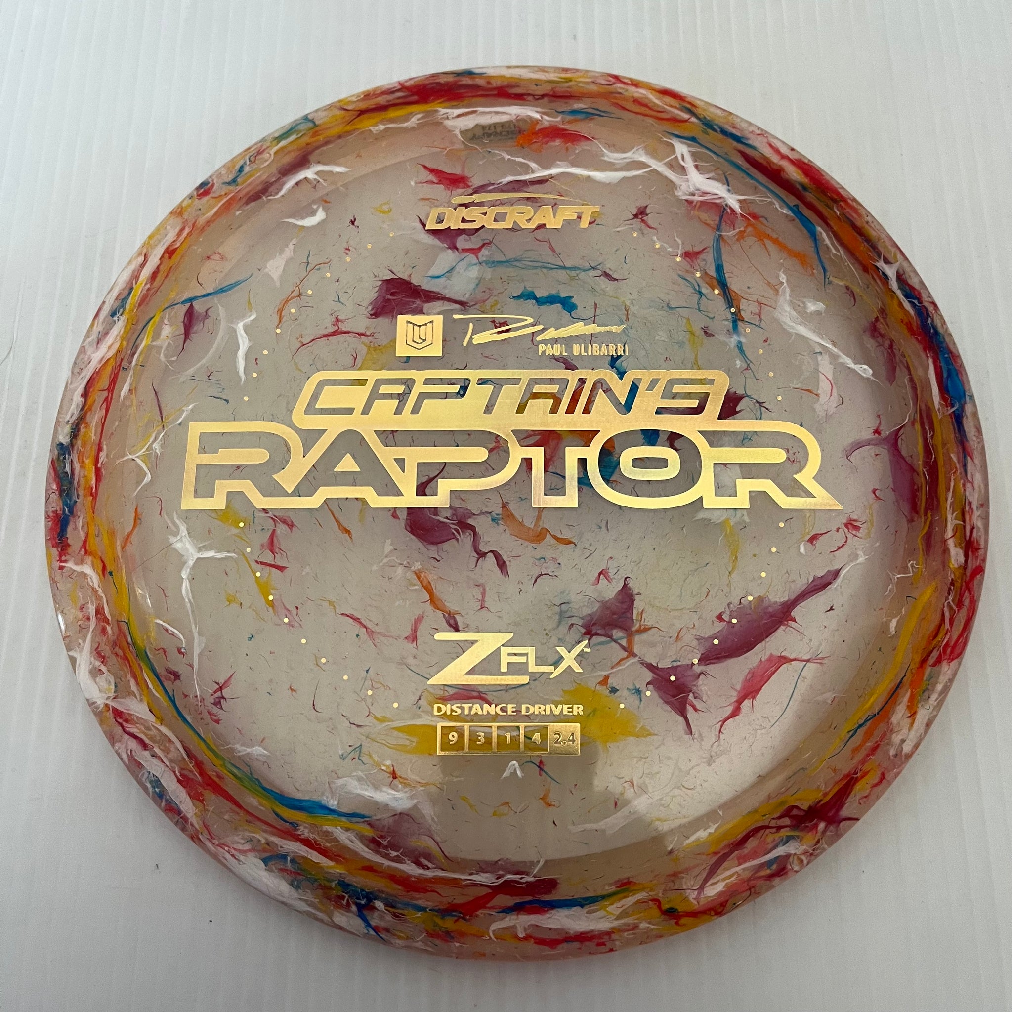 Discraft 2024 Paul Ulibarri Jawbreaker Z FLX Captain's Raptor 9/3/1/4