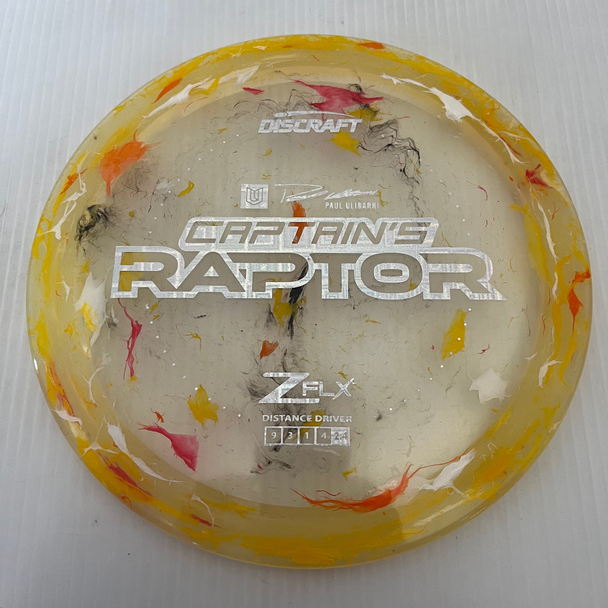Discraft 2024 Paul Ulibarri Jawbreaker Z FLX Captain's Raptor 9/3/1/4