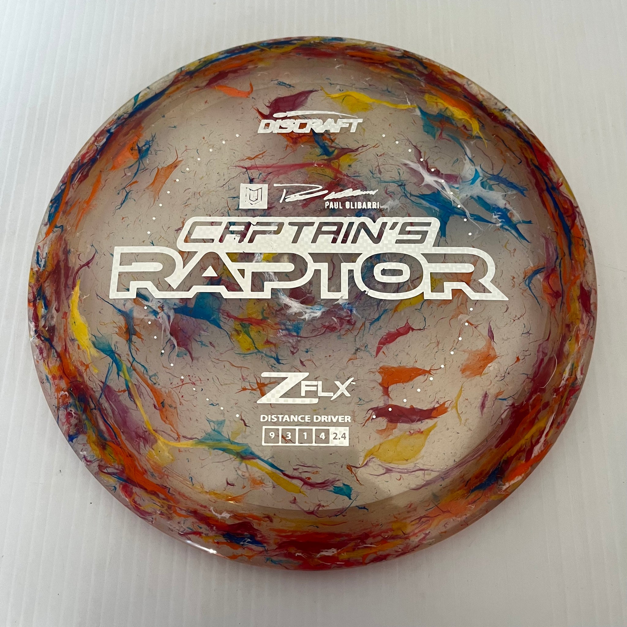 Discraft 2024 Paul Ulibarri Jawbreaker Z FLX Captain's Raptor 9/3/1/4