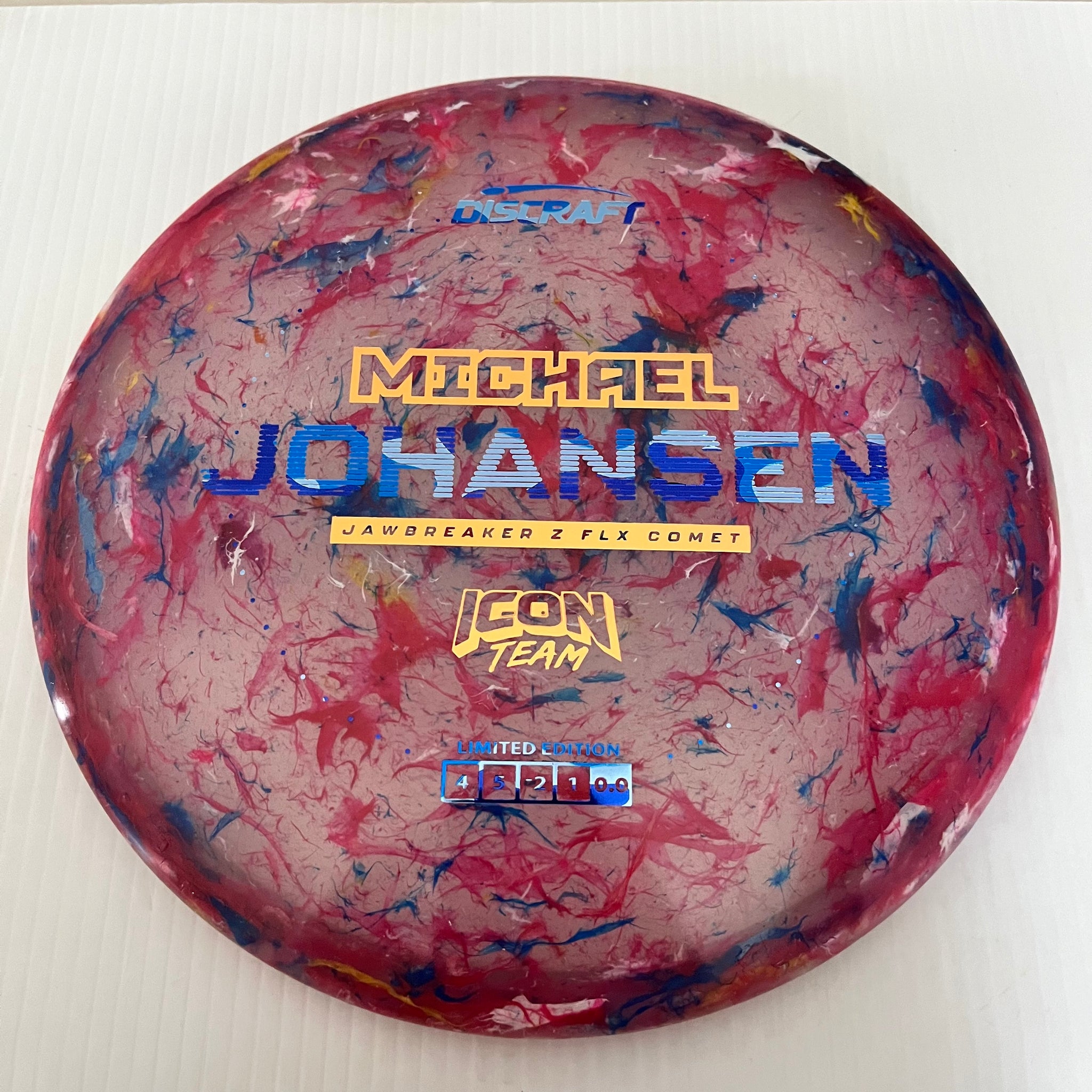 Discraft 2024 Michael Johansen Icon Team Series Jawbreaker Z FLX Comet 4/5/-2/1