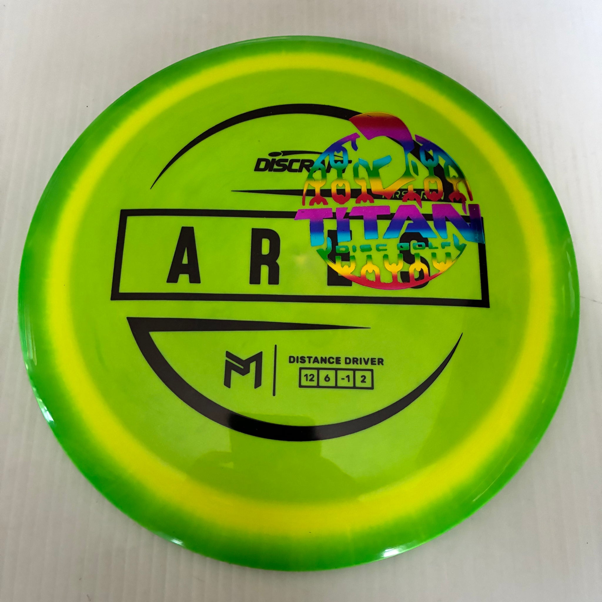 Discraft 2026 Titan Open First Run Paul McBeth Swirly ESP Ares 12/6/-1/2