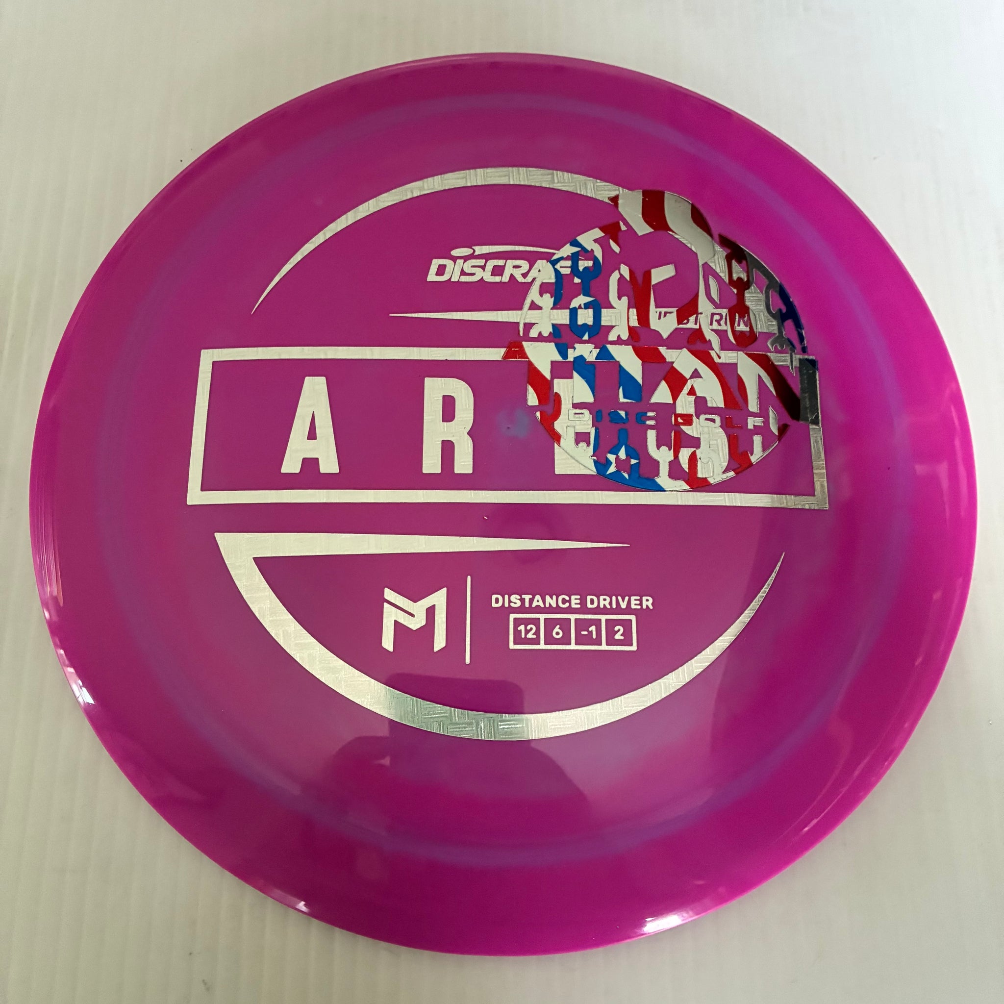 Discraft 2026 Titan Open First Run Paul McBeth Swirly ESP Ares 12/6/-1/2