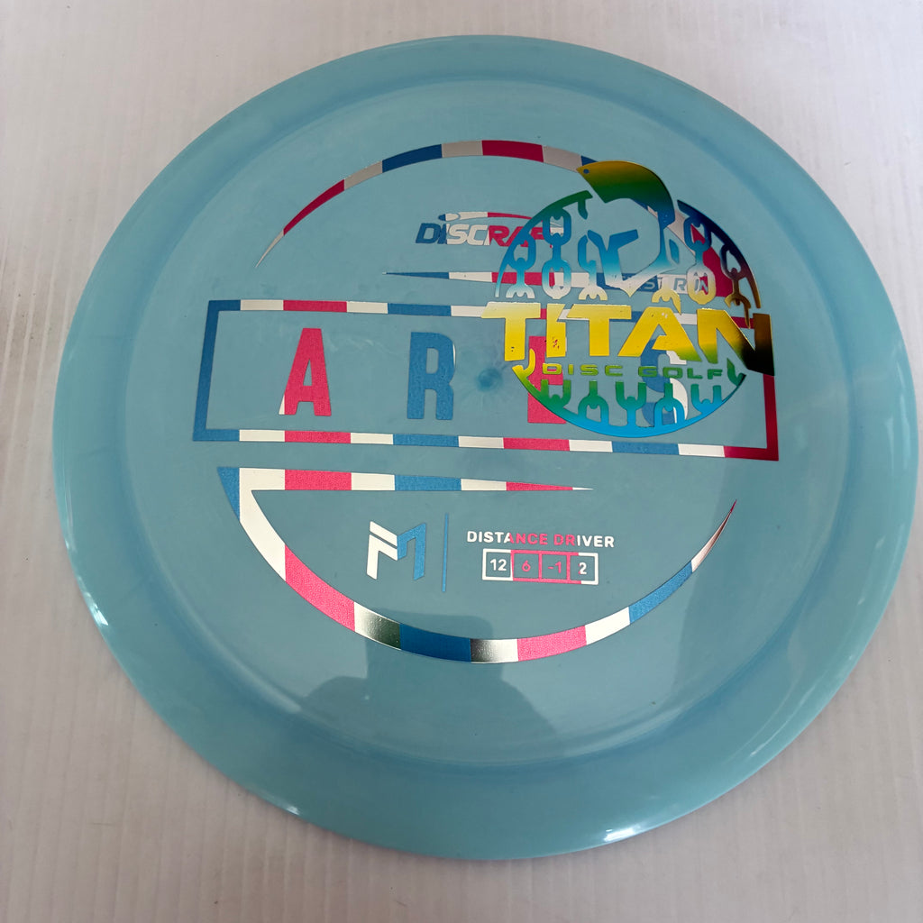 Discraft 2026 Titan Open First Run Paul McBeth Swirly ESP Ares 12/6/-1/2