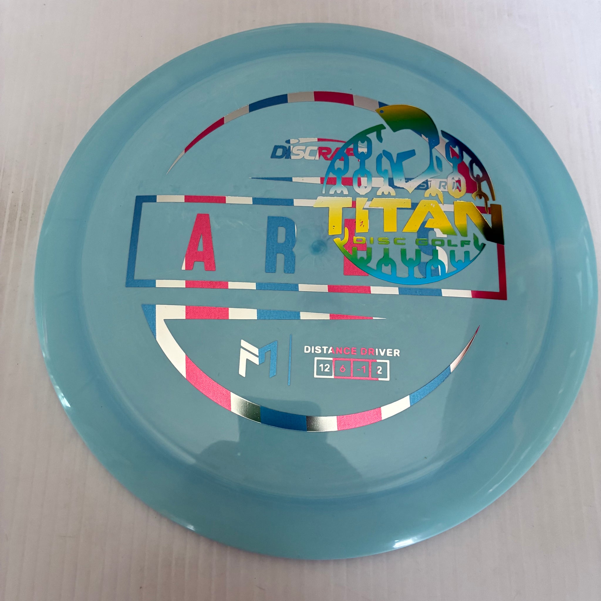 Discraft 2026 Titan Open First Run Paul McBeth Swirly ESP Ares 12/6/-1/2