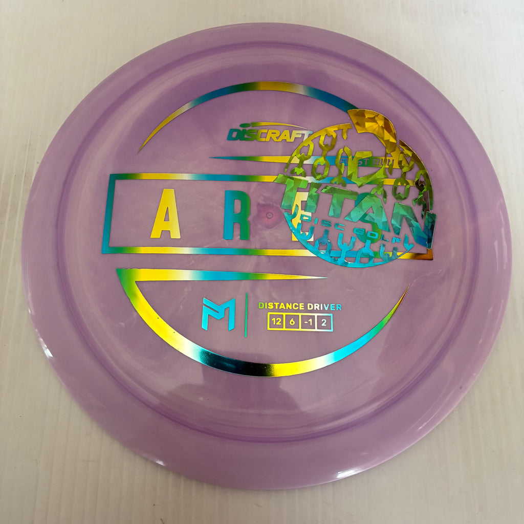 Discraft 2026 Titan Open First Run Paul McBeth Swirly ESP Ares 12/6/-1/2