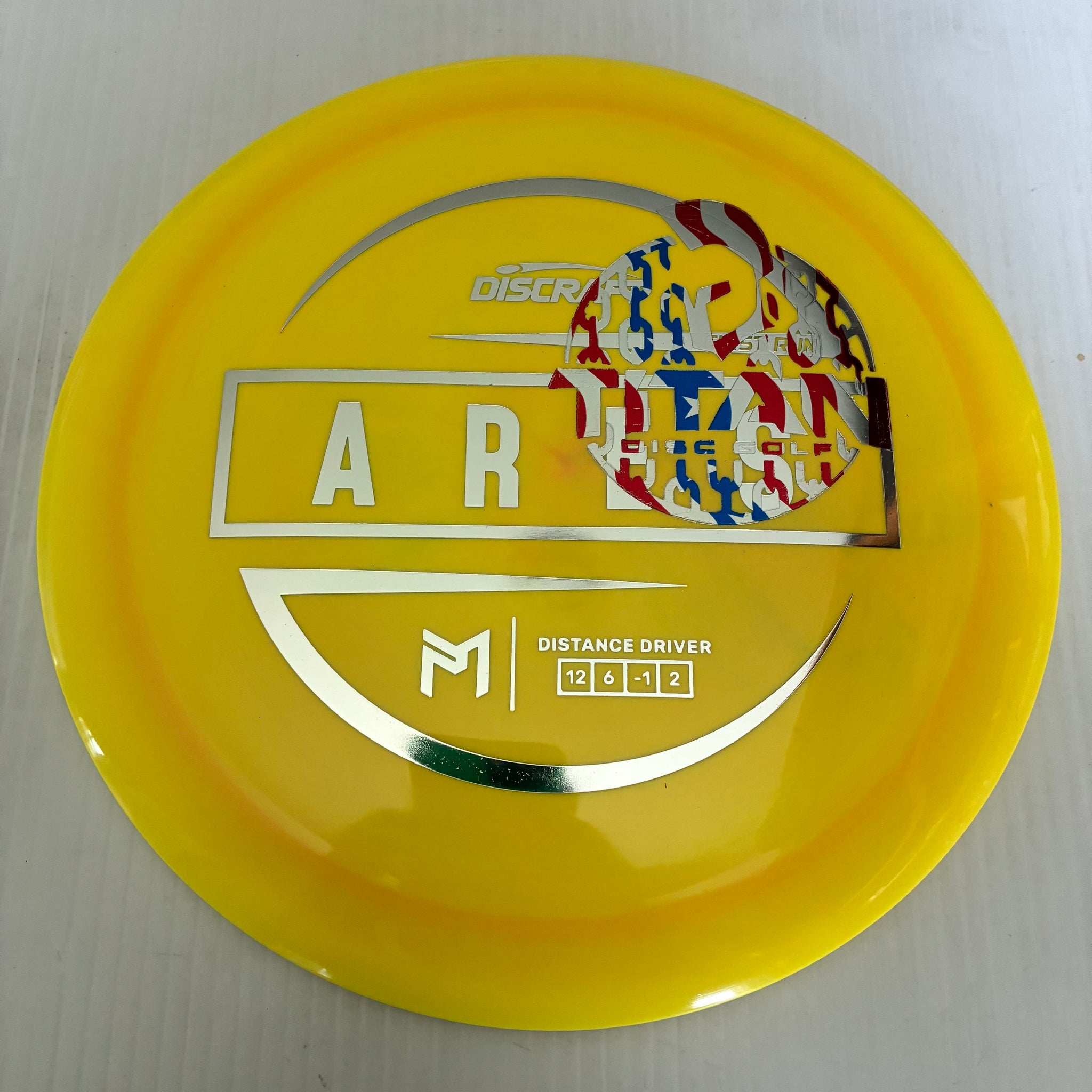 Discraft 2026 Titan Open First Run Paul McBeth Swirly ESP Ares 12/6/-1/2