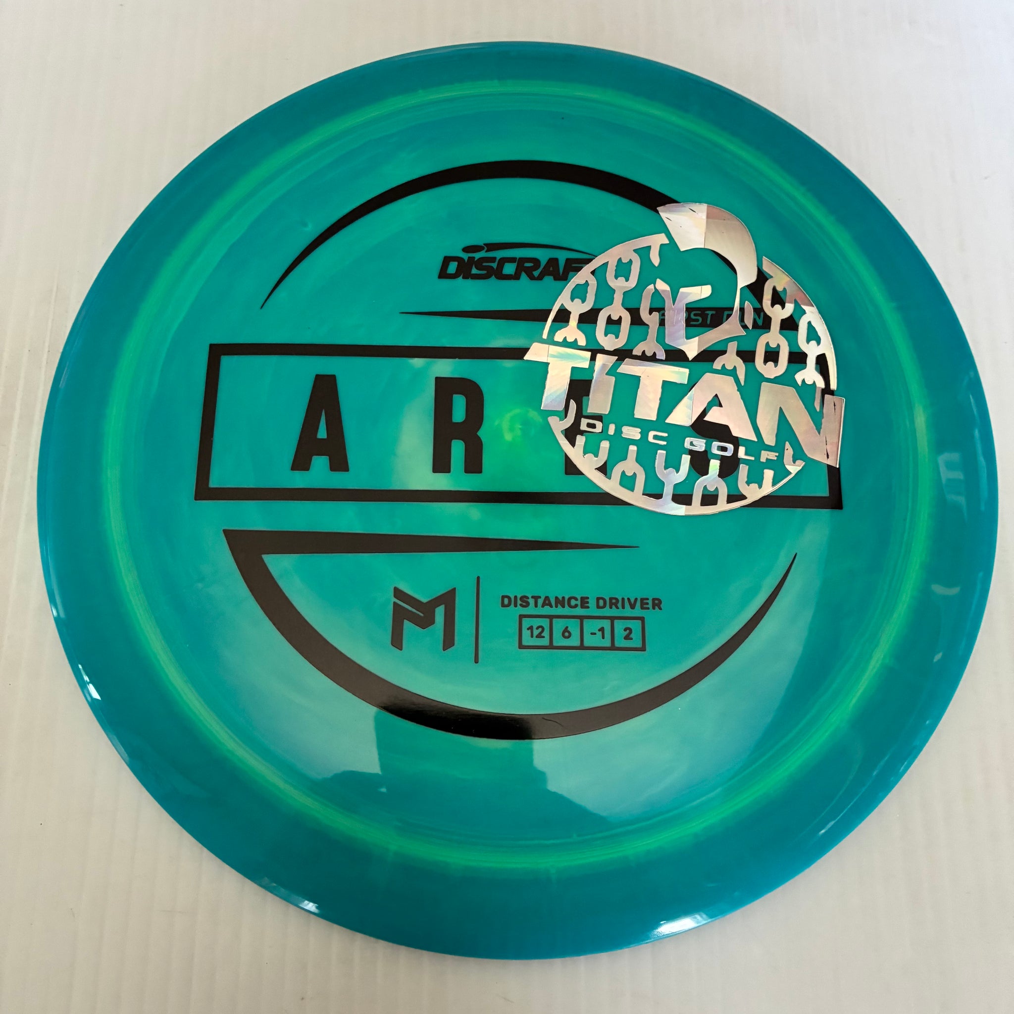Discraft 2026 Titan Open First Run Paul McBeth Swirly ESP Ares 12/6/-1/2