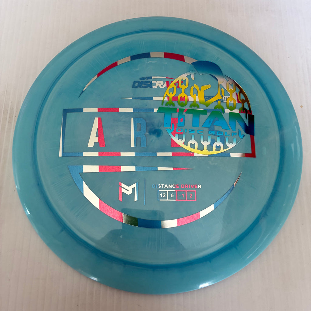 Discraft 2026 Titan Open First Run Paul McBeth Swirly ESP Ares 12/6/-1/2