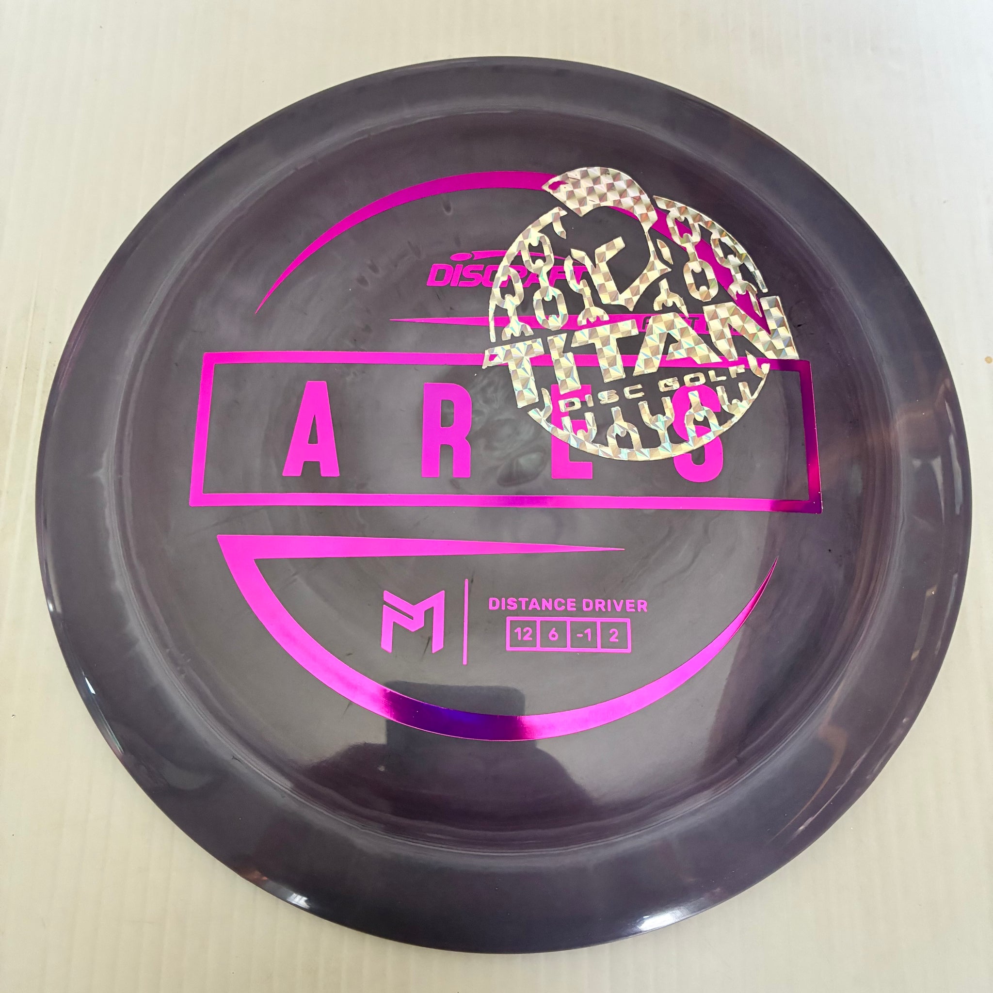 Discraft 2026 Titan Open First Run Paul McBeth Swirly ESP Ares 12/6/-1/2