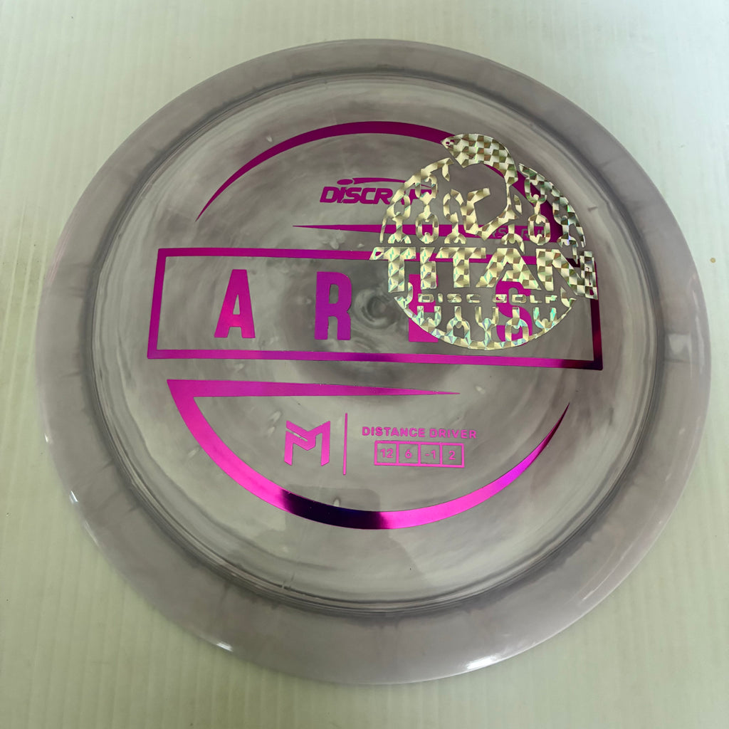 Discraft 2026 Titan Open First Run Paul McBeth Swirly ESP Ares 12/6/-1/2