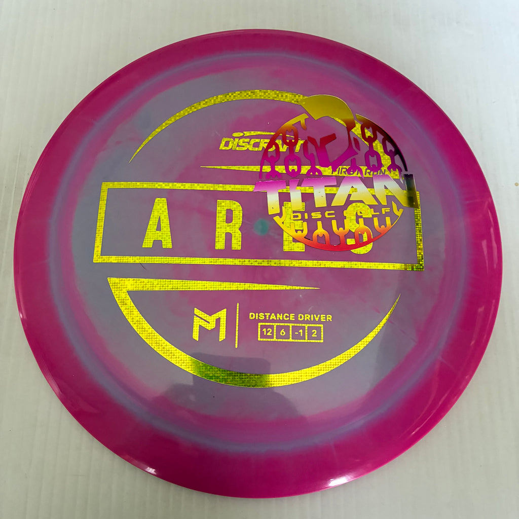 Discraft 2026 Titan Open First Run Paul McBeth Swirly ESP Ares 12/6/-1/2
