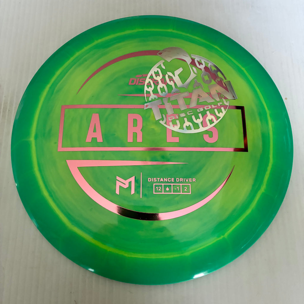 Discraft 2026 Titan Open First Run Paul McBeth Swirly ESP Ares 12/6/-1/2