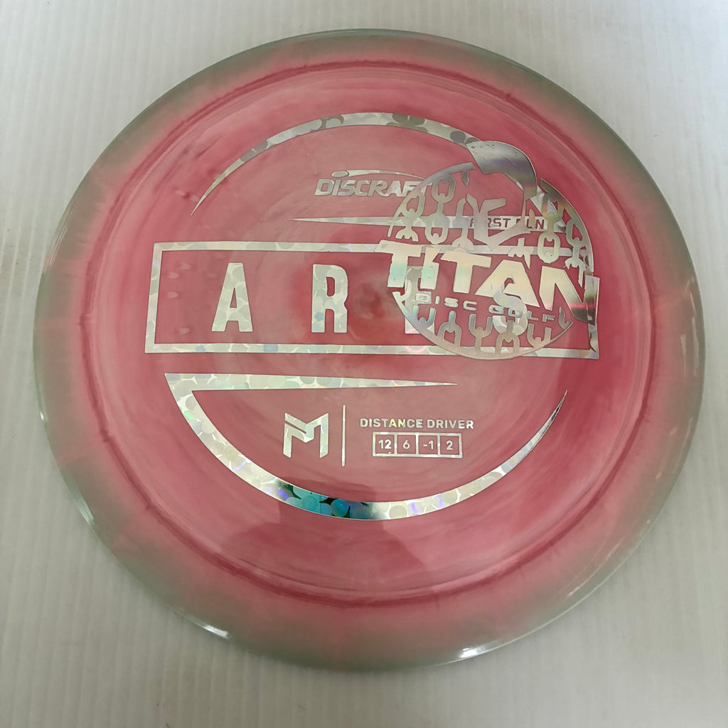 Discraft 2026 Titan Open First Run Paul McBeth Swirly ESP Ares 12/6/-1/2