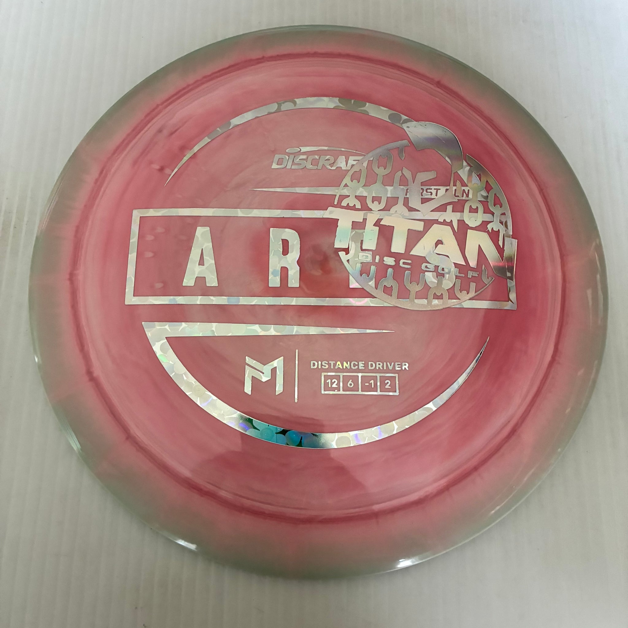 Discraft 2026 Titan Open First Run Paul McBeth Swirly ESP Ares 12/6/-1/2