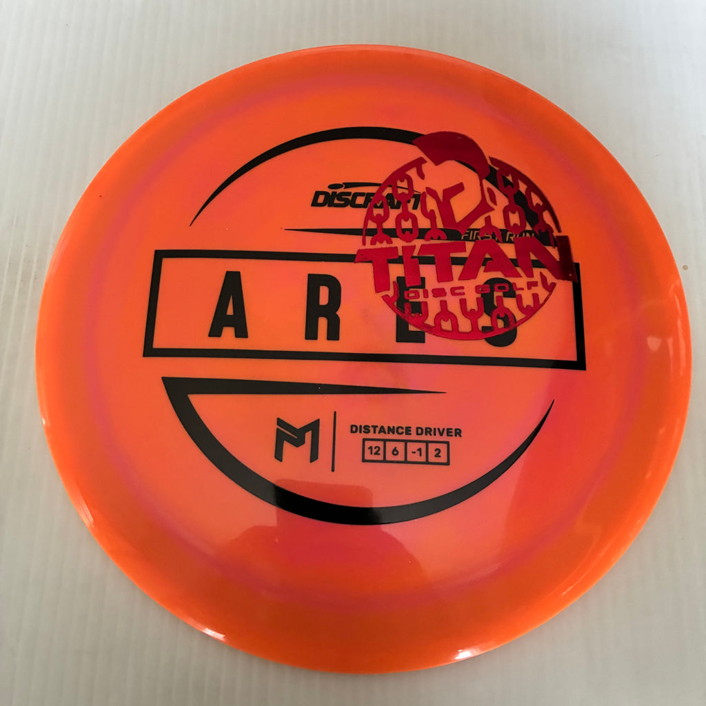 Discraft 2026 Titan Open First Run Paul McBeth Swirly ESP Ares 12/6/-1/2