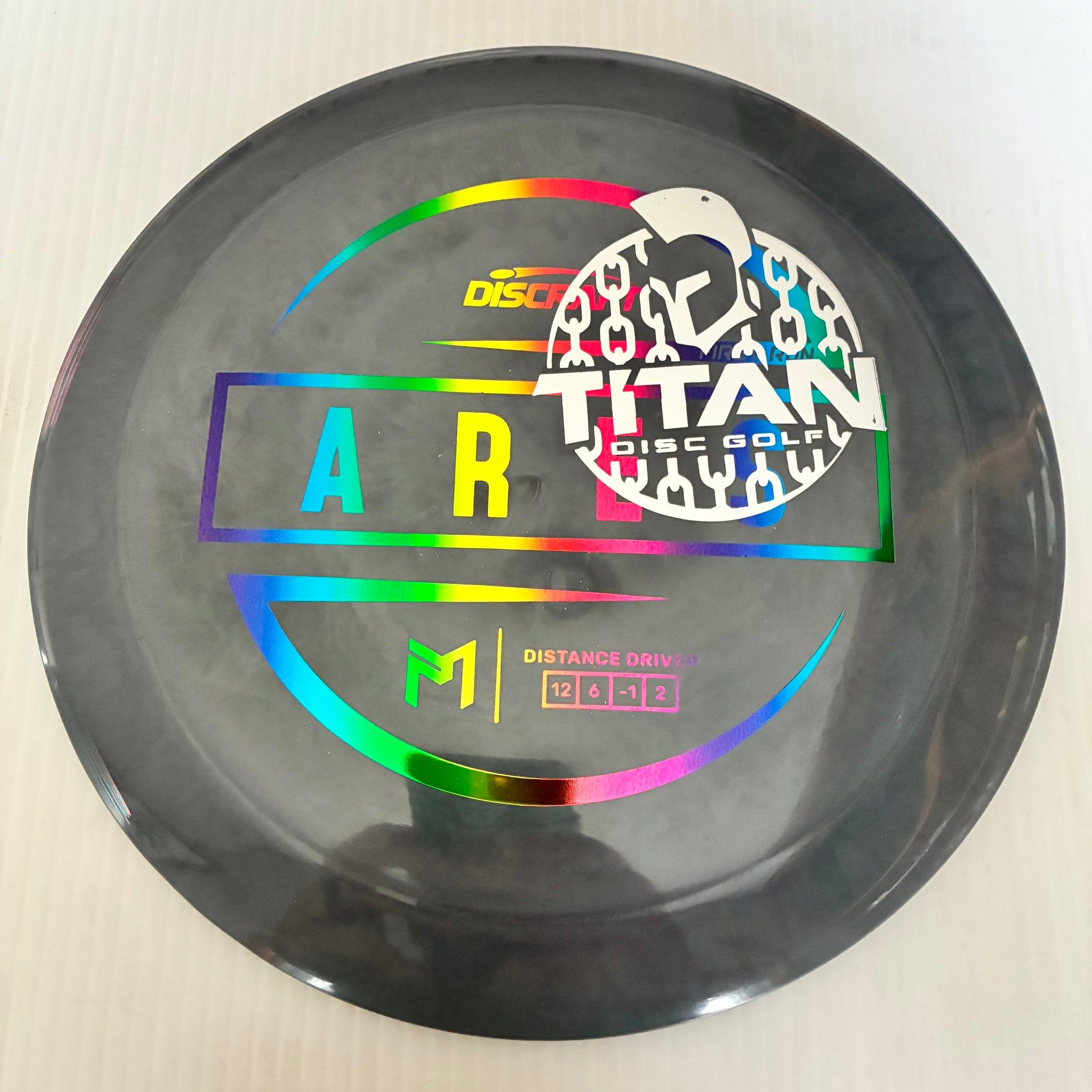 Discraft 2026 Titan Open First Run Paul McBeth Swirly ESP Ares 12/6/-1/2