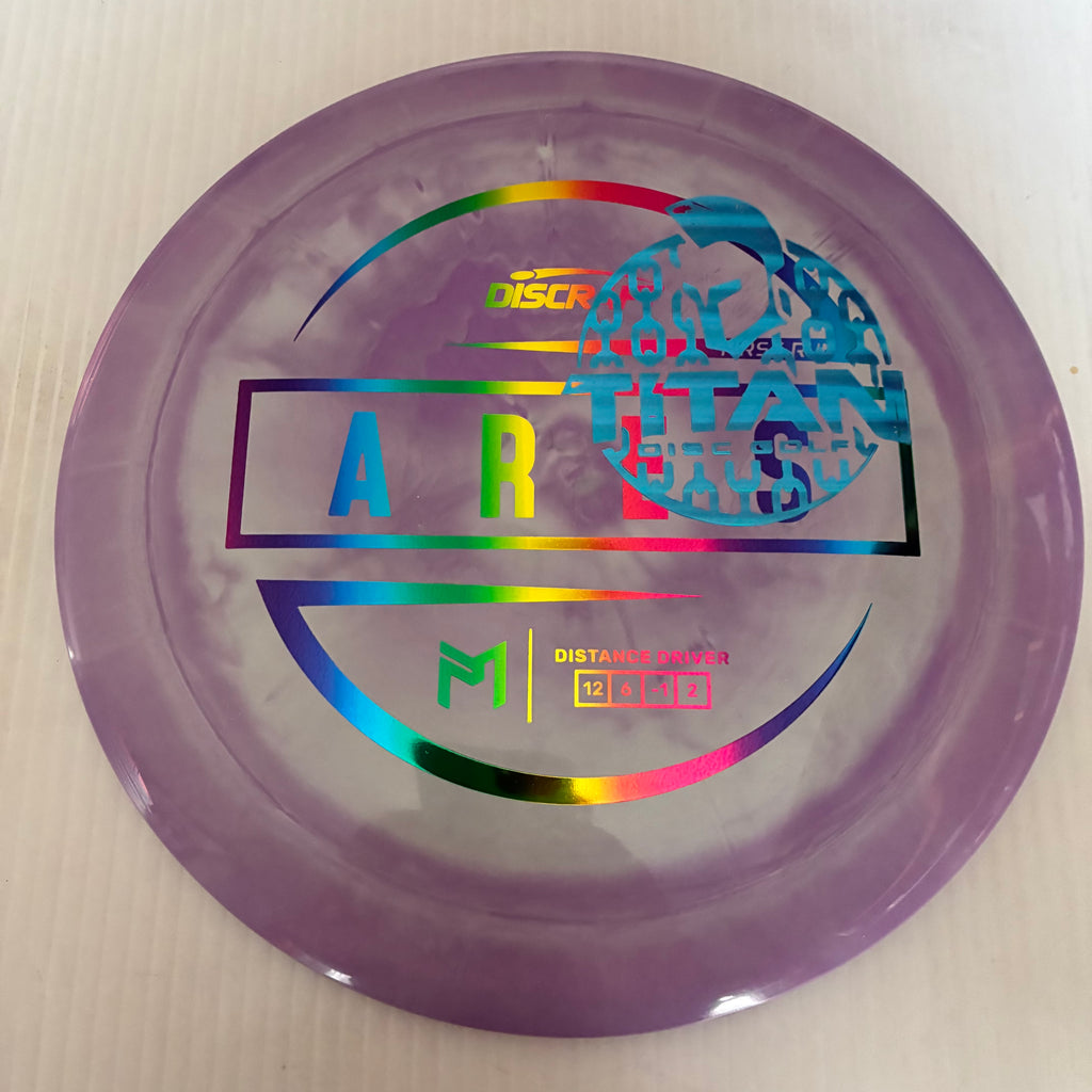 Discraft 2026 Titan Open First Run Paul McBeth Swirly ESP Ares 12/6/-1/2
