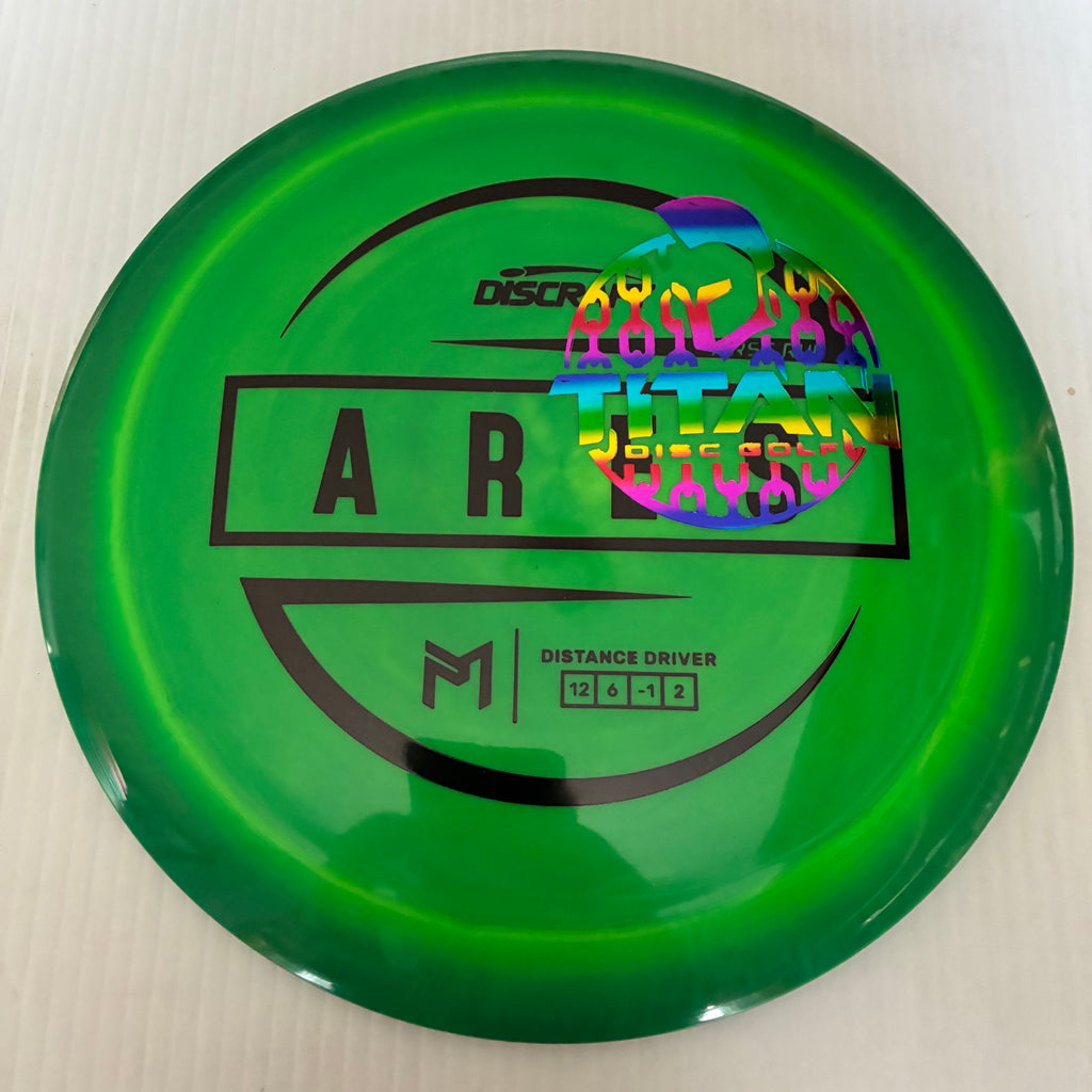 Discraft 2026 Titan Open First Run Paul McBeth Swirly ESP Ares 12/6/-1/2