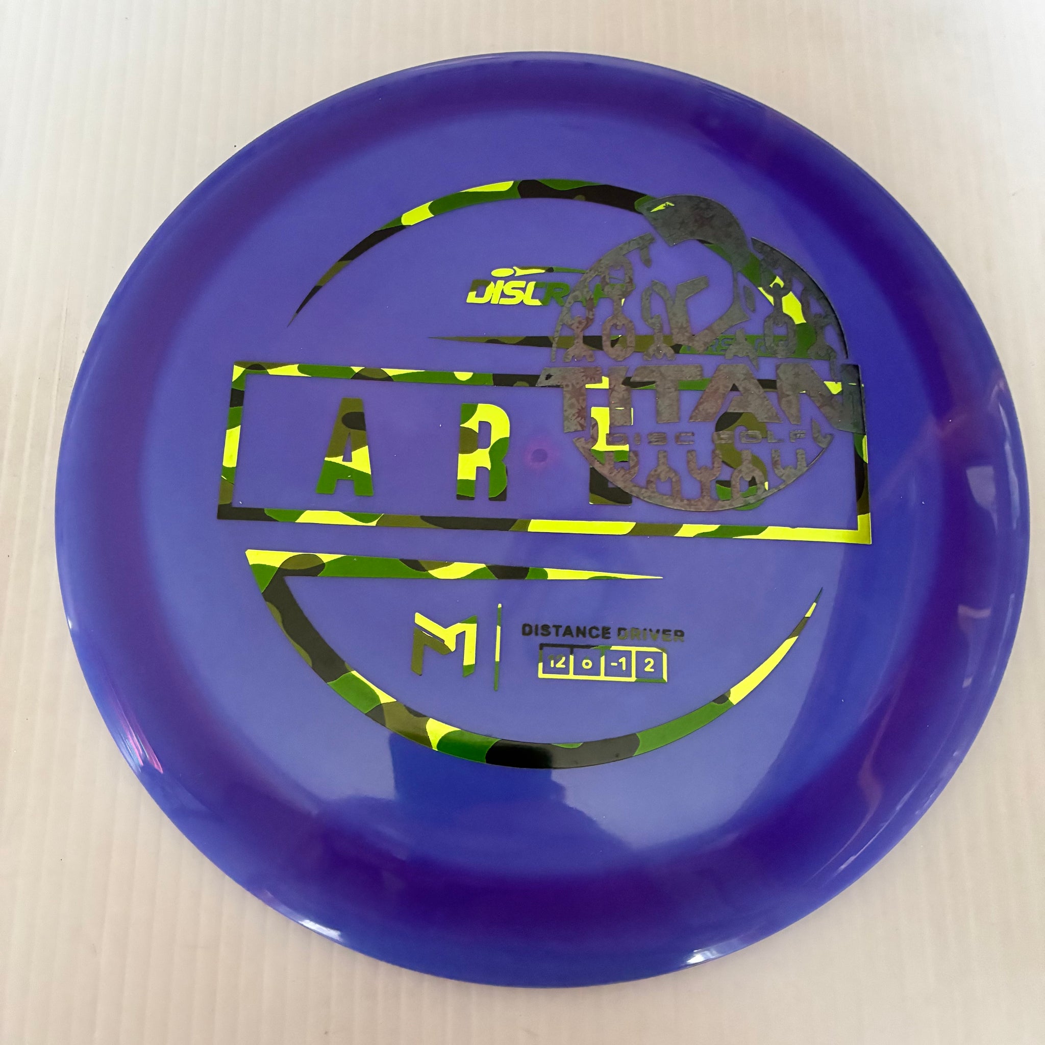 Discraft 2026 Titan Open First Run Paul McBeth Swirly ESP Ares 12/6/-1/2