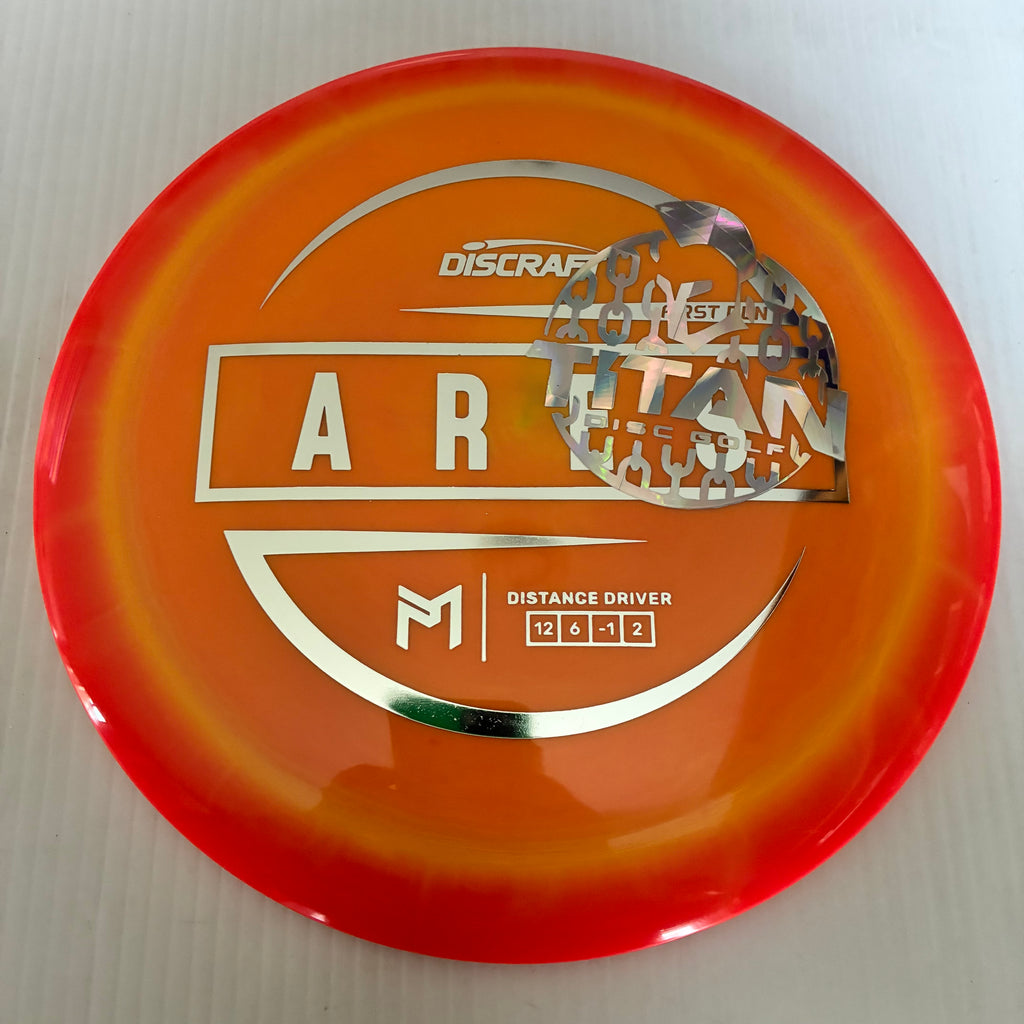 Discraft 2026 Titan Open First Run Paul McBeth Swirly ESP Ares 12/6/-1/2