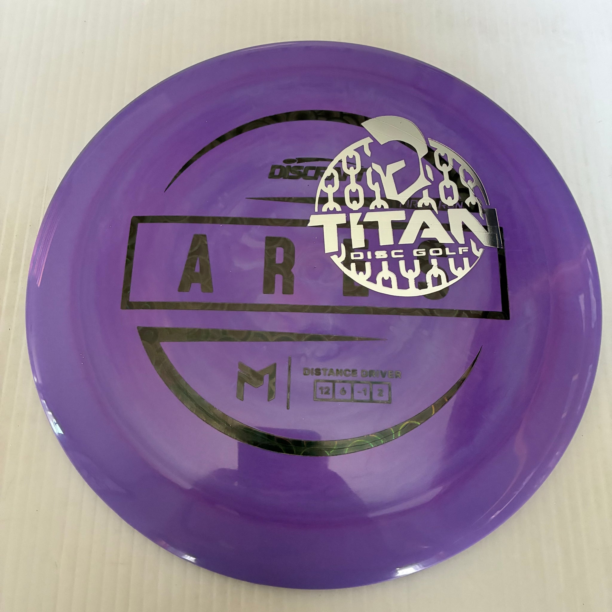 Discraft 2026 Titan Open First Run Paul McBeth Swirly ESP Ares 12/6/-1/2